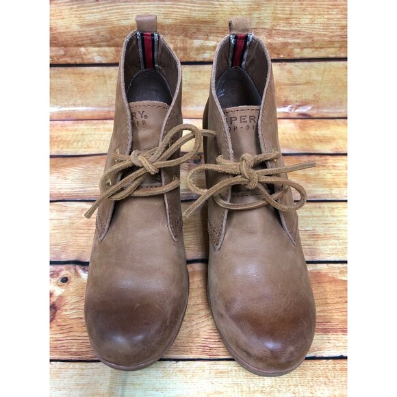 Sperry Top-Sider Harlow Wedge Ankle Boots Booties Shoes Womens 7.5 M (F6n) - Picture 2 of 10